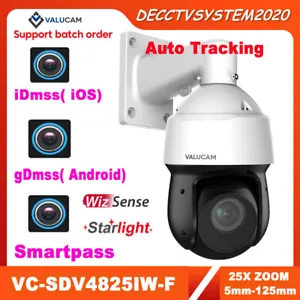 US VALUCAM 8MP 4K 25x Starlight WizSense Auto Tracking PTZ IP Camera iDmss gDmss - Picture 1 of 24