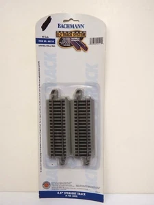 BACHMANN E-Z TRACK SYSTEM - 4.5" STRAIGHT TRACK (4 PER CARD) - Model # 44514 - Picture 1 of 3
