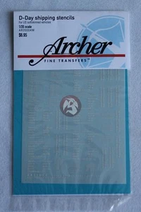 Plantillas de envío Archer 1/35 de piel blanda de Estados Unidos para vehículos del día D (blanco) AR35004W - Imagen 1 de 1