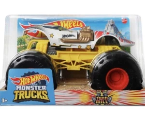 Hot Wheels Monster Trucks Maßstab 1:24 - Doppelmühle Druckguss Spielzeug Fahrzeug - Bild 1 von 8