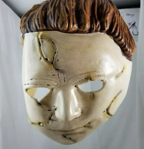 Michael Myers Halloween Face Mask Adult Costume Elastic Band Flexible Plastic - Picture 1 of 8