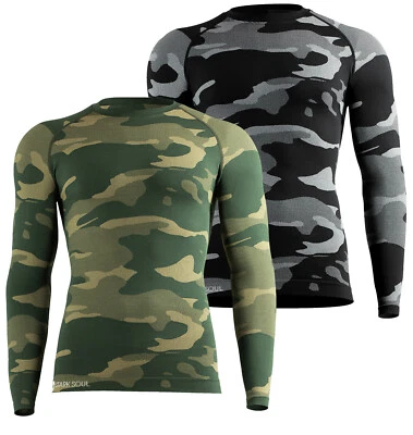 Funktionsshirt Langarm, Thermo Unterwäsche Camouflage - von Stark Soul