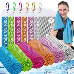 6 Pack Cooling towels for Neck and Face40"x12"Microfiber Cooling TowelsSoft B... - Picture 1 of 6