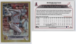 2022 Topps Series 1 Gold Foil Shohei Ohtani #1