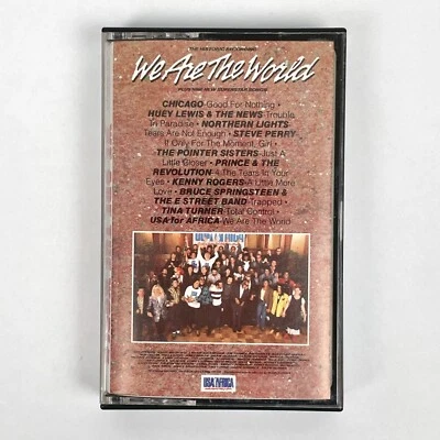 We are the World USA for Africa Cassette Tape 1985 Michael Jackson Quincy Jones - Image 1 of 4