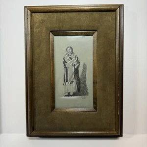 “Sioux Woman” Original Signed Work by Lad Odell (American, b. 1947) - Picture 1 of 10