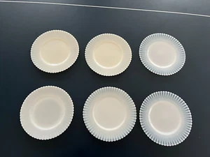 MACBETH EVANS MONAX PETALWARE SALAD/ LUNCHEON PLATES 8" SET OF 6 EXC COND - Picture 1 of 10