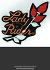 Quality Cloth Iron On Patch- Lady Rider Silver Rose Patch