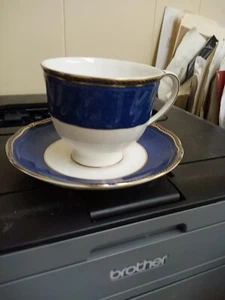 Wedgwood Crown Sapphire Cup(s) & Saucer(s) MINT - Picture 1 of 3