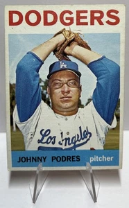 Johnny Podres 1964 Topps Karte #580 EX++ OHNE KNICKE SCHÖN! - Bild 1 von 2
