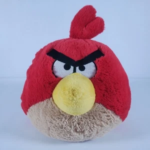 Red Bird Angry Birds 8" Plush 2010 Commonwealth No Sound - Picture 1 of 11