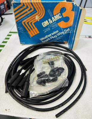 GM AMC  Spark Plug Wire Set 55-78 Jeep Olds Pontiac Buick 6 Cylinder Cut To Leng - Image 1 of 3