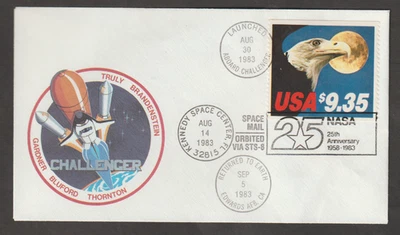 US FDC EXPRESS mail Eagle 1983 #1909 multi cancelations - Image 1 of 2