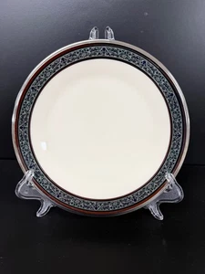 2 Lenox China Moonlight Mood Dinner Plates 10 5/8" Platinum Band - Picture 1 of 2
