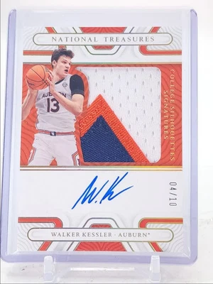 WALKER KESSLER 2022-23 NATIONAL TREASURES #CS-WKE PATCH GOLD AUTO #04/10 - Image 1 of 2