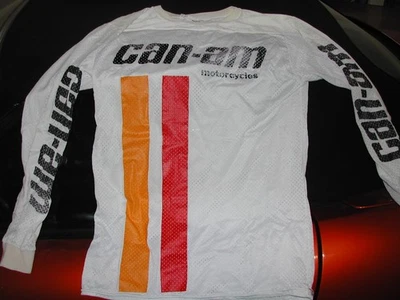 VINTAGE 1970's Can Am Motocross Supercross Vented Jersey Size Medium Made In USA - Image 1 of 4