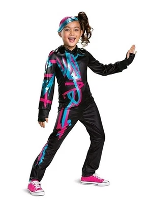 Lucy LEGO Movie 2 Wyldstyle Classic Girls' Costume Black, X-Small (3T-4T) *NEW* - Image 1 of 4