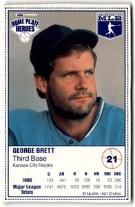 George Brett 1987 Kraft Home Plate Heroes #21 - Foto 1 di 2