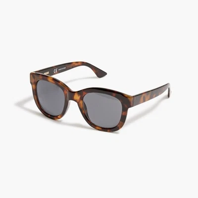 NUEVO CON ETIQUETAS J.Crew Factory Gafas de sol de gran tamaño para mujer en marrón caparazón de tortuga Foto 1 de 4