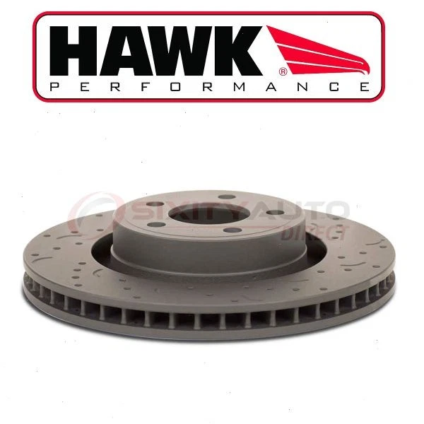 Hawk Rear Disc Brake Rotor for 1992-1996 Toyota Camry 2.2L 3.0L L4 V6 - xf - Image 1 of 4