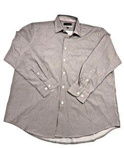 Report Collectiont Mens Shirt Size XL 17 1/2 35 / 36 Long Sleeve Slim Stretch - Picture 1 of 10