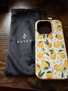 Coque de protection iPhone 15 Pro imprimée citron Burga avec pochette de transport - Photo 1 sur 2