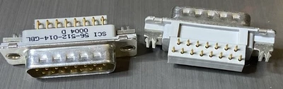 Conector D-Sub filtrado SCI 56-512-014-GBL CANTIDAD 2 PCB montaje dorado 1500pF 15P macho Foto 1 de 4
