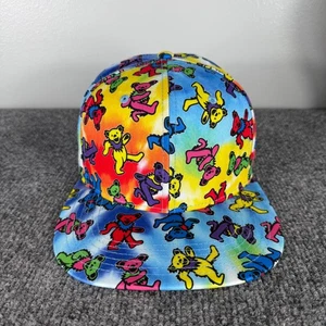Grateful Dead Hat Tie-Dye Snapback Dancing Bears All-Over Print Brand New - Picture 1 of 7