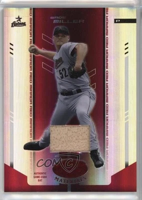 2004 Leaf Certified Materials Red Mirror Bat /250 Wade Miller #189 - Image 1 of 2
