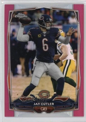 2014 Topps Chrome BCA Pink Refractor /399 Jay Cutler #58 - Image 1 of 2