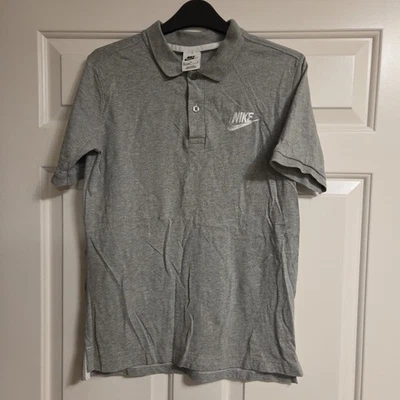 Nike Grey Polo Shirt Child Size XL ,grey, 100% Cotton VGC - Image 1 of 4