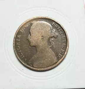 1893 Queen Victoria Great Britain 🇬🇧 One Penny (Bun Head) Bronze (GBX5) - Picture 1 of 2