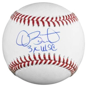 Dave Stewart Signed 3x WSC Inscription Rawlings Official Major League Baseball ( - Picture 1 of 1
