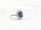 925 Solid Sterling Silver Natural Blue Sapphire Handmade Ring  Gift For Him