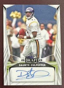 Daunte Culpepper - AUTO - Minnesota Vikings - White - 2023 Leaf Draft - Picture 1 of 2