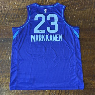 Lauri Markkanen Signed Utah Jazz Jersey JSA Coa Autographed - Image 1 of 4