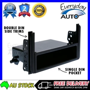 Single DIN Storage Pocket + Side Trims Dash Fascia Frame Panel for Toyota/Subaru - Picture 1 of 3