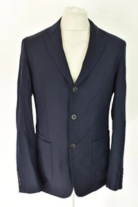 ZARA Blue Blazer Jacket size Eur 50 Mens Outdoors Outerwear Menswear 100% Wool - Picture 1 of 7