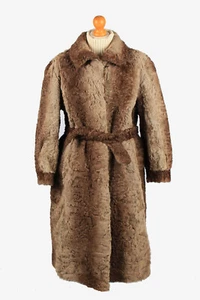 Pelzhous Kammerstatter Fur Coat Jacket Ladies Vintage Warm Brown Size L -C2295 - Picture 1 of 5
