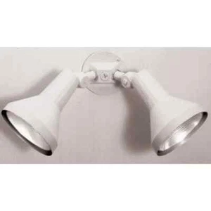 Medium Base PAR38 2 Flood Light with Adjustable Swivel Exterior White Finish 15" - Picture 1 of 1