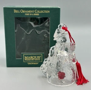 MUÑECO DE NIEVE Campana Adorno Marqués CRISTAL WATERFORD Navidad En Caja - Imagen 1 de 13