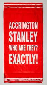 Accrington stanley Who are they? microfibre beach towel with bag ASFC - Picture 1 of 3