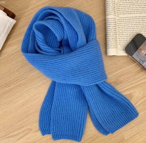 100% Wool Scarf New Autumn Winter Cashmere Knit Men's Wrap Scarves
