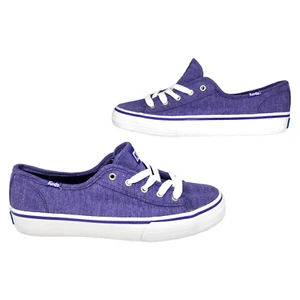 Zapatos Keds Mujer 6 Tela Blanca Púrpura Prendas para el torso bajo Tenis de Patín Confort Corbata - Imagen 1 de 12