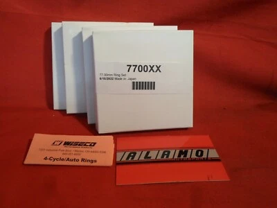 Wiseco Piston Ring Set 4 Cylinder 77mm  7700XX RINGS - Image 1 of 3