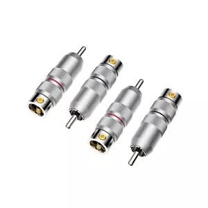 4PCS Viborg VR107R Rhodium plated Pure Copper RCA plug analogue cable Connector - Picture 1 of 22
