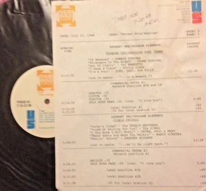 RADIO SHOW 7/20/88 WARNER BROS HITS: GORDON LIGHTFOOT, PP&M, NEIL YOUNG, AMERICA - Picture 1 of 2