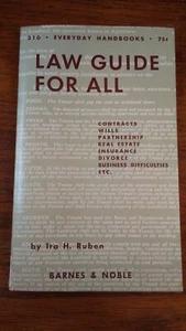 1959 Law Guide for All Ruben Barnes&Noble - Picture 1 of 8