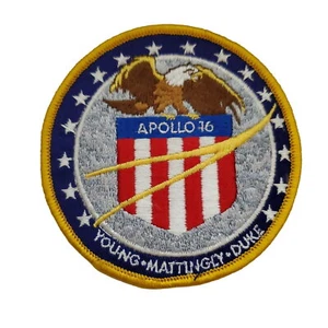 NASA AB Emblem PATCH vtg Apollo 16 - Young Mattingly Duke - Kennedy Space Center - Picture 1 of 3