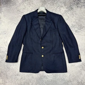 Ermenegildo Zegna Wool Blazer Navy 52 Size L - Picture 1 of 11